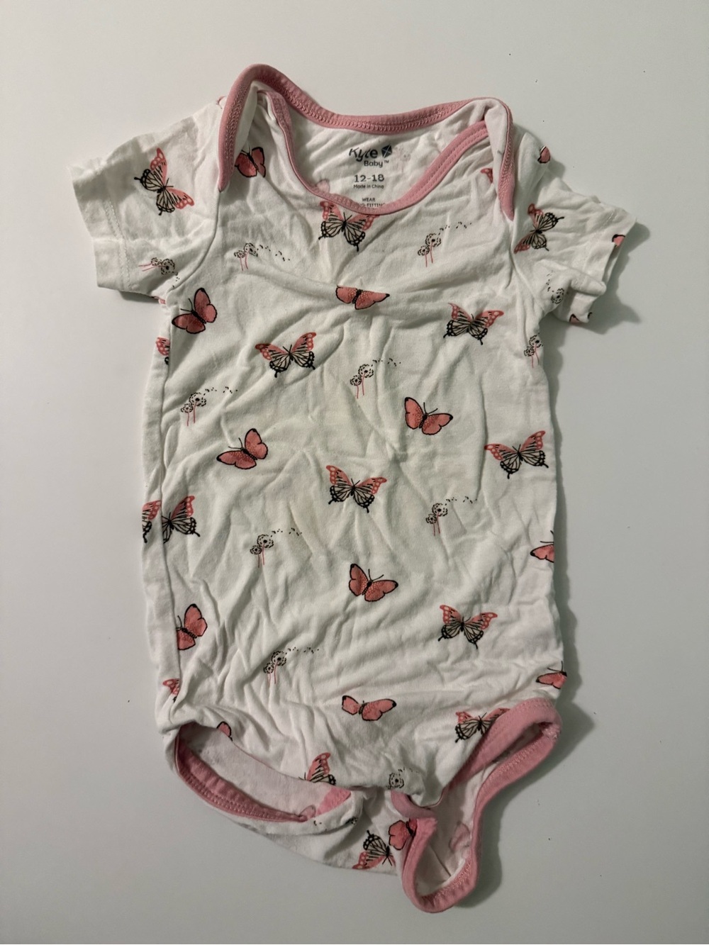 Kyte Baby Butterfly Print Bamboo Onesie